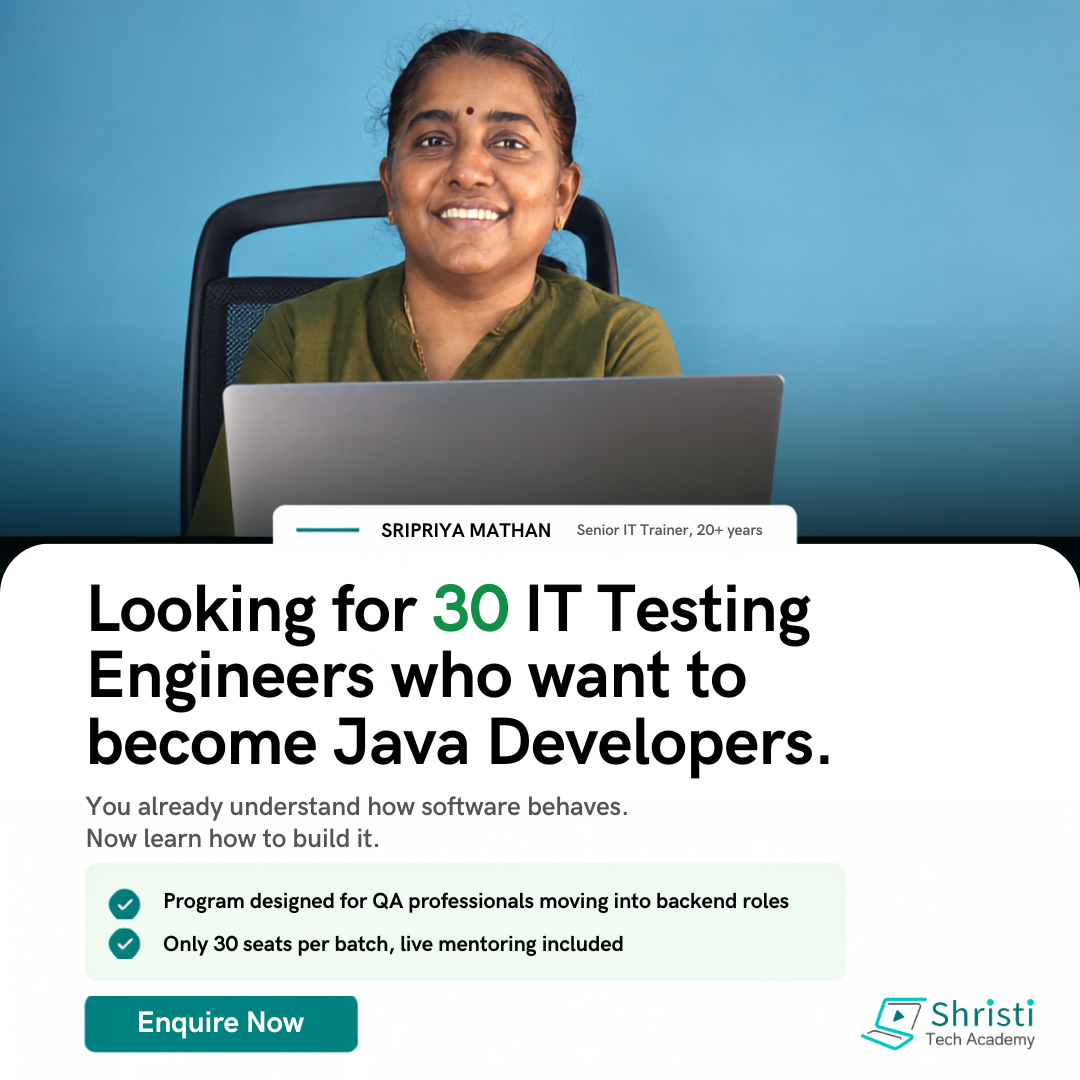 Shristi Tech Academy historical ad creative 1
